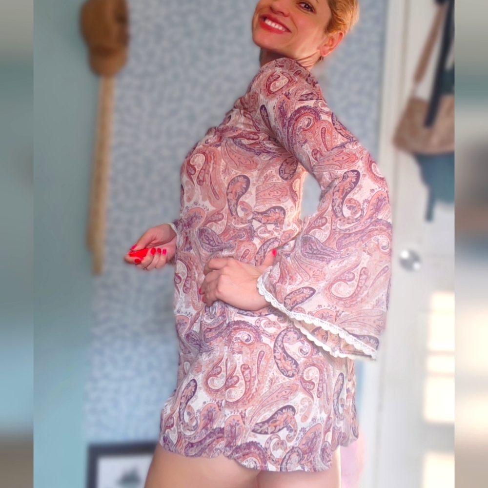 Bohemian Short Printed Dress